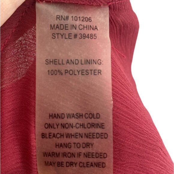 Soft Surroundings Aria Velvet Jacket Large Red Duster Lined Boho Vamp Goth - Picture 6 of 9